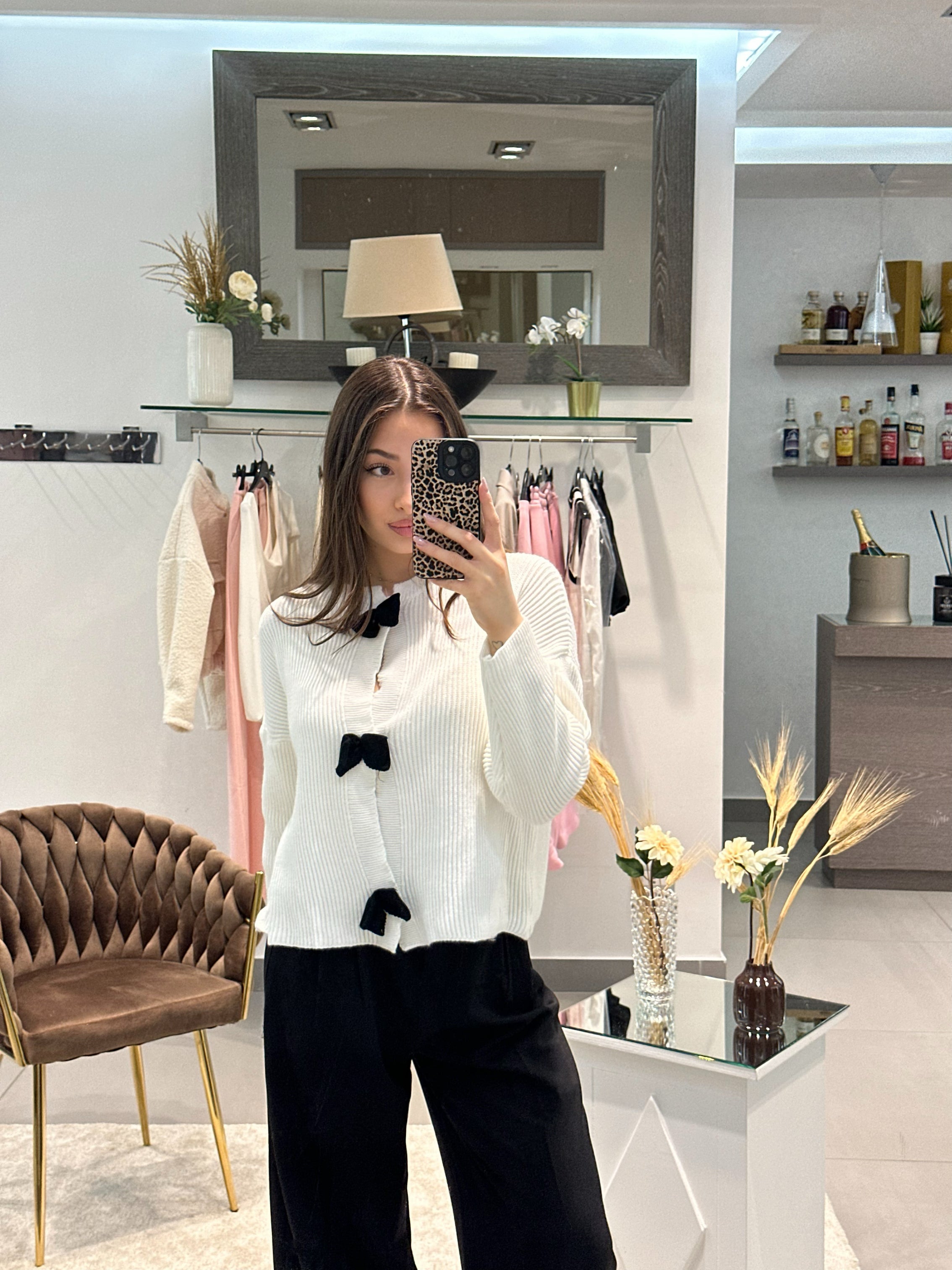 CARDIGAN FIOCCO WHITE