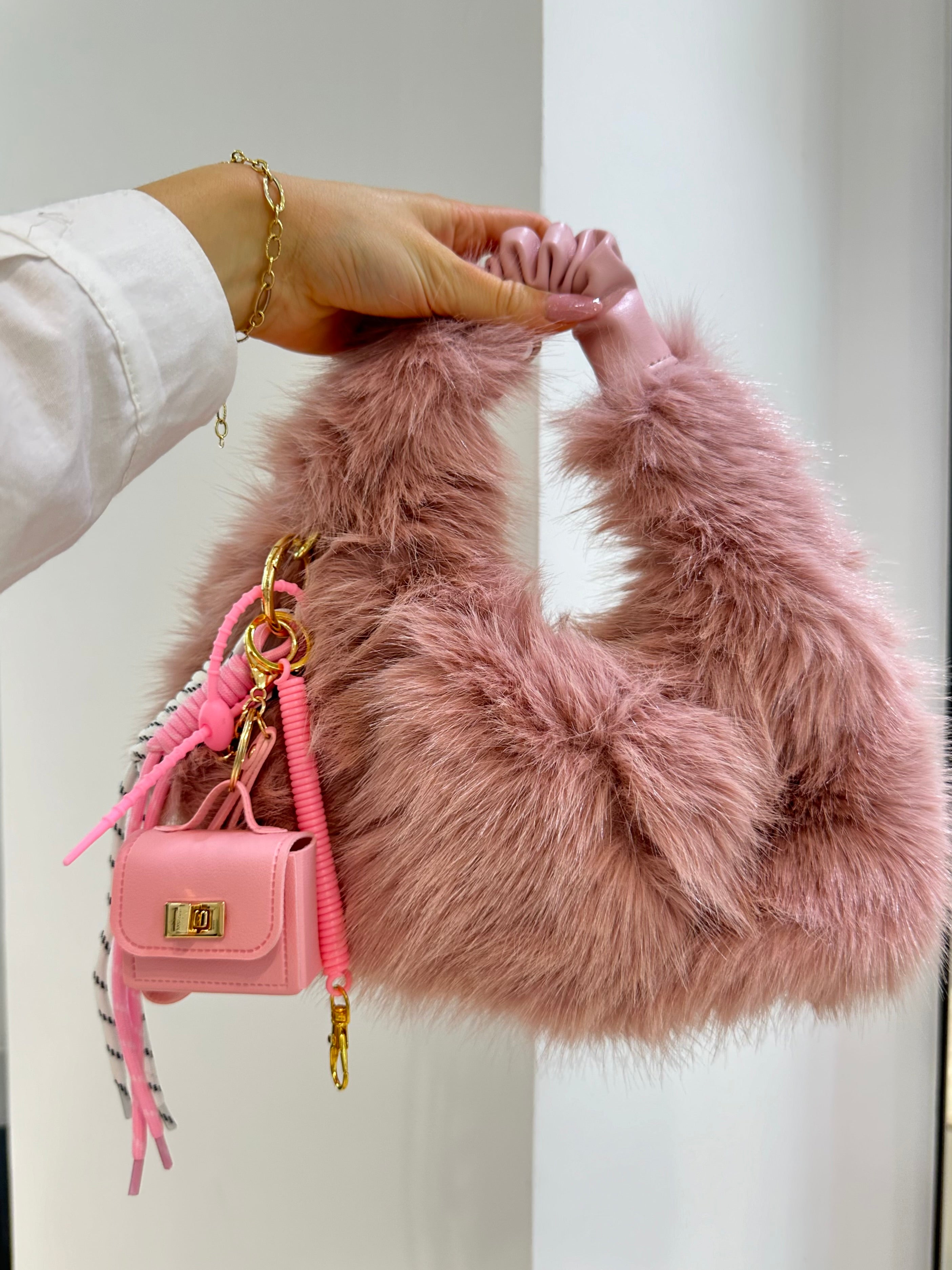 BORSA PELUCHE PINK