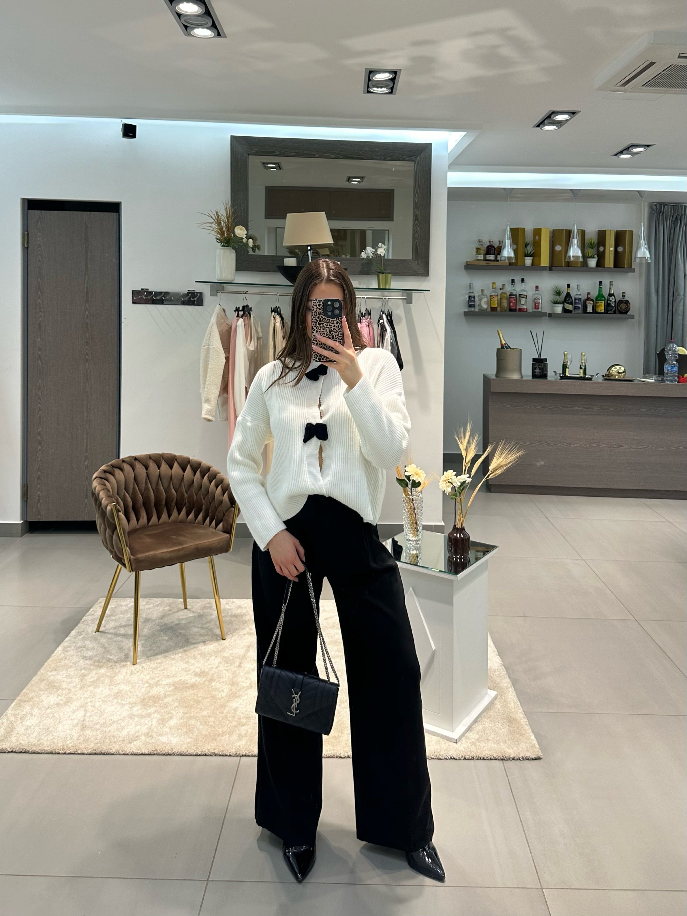 CARDIGAN FIOCCO WHITE