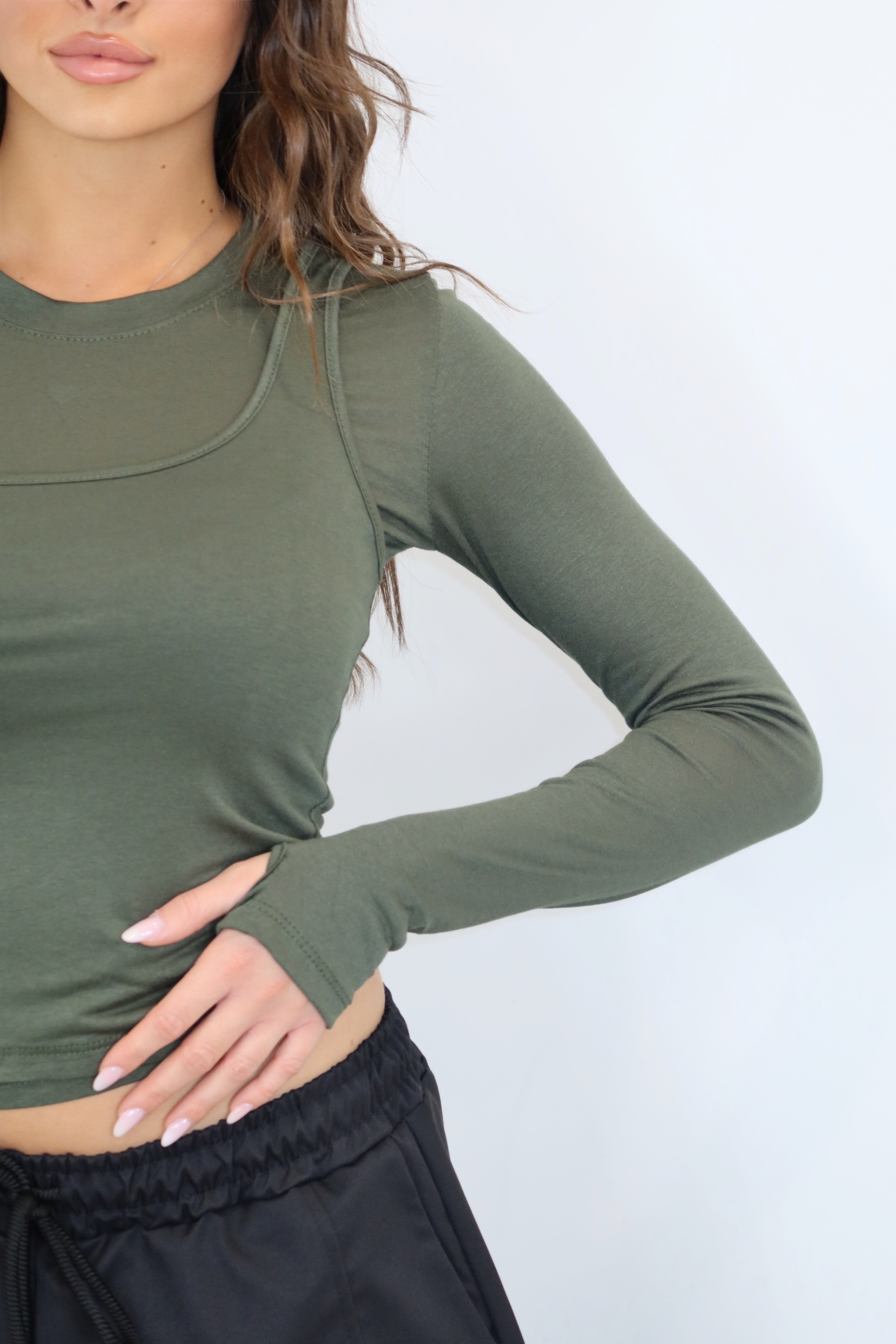 MAGLIA OMBRA Verde militare