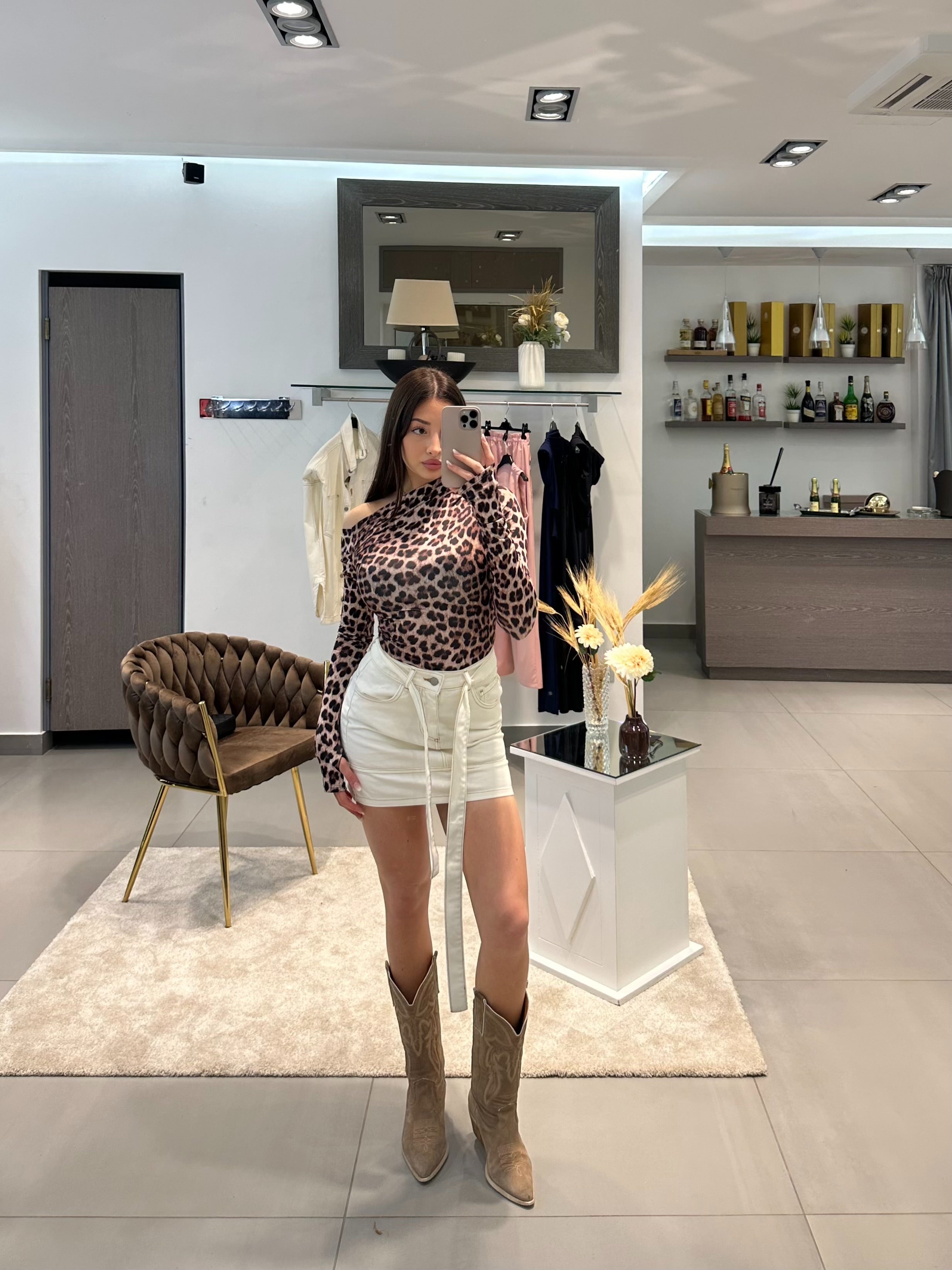 MAGLIA LUNA LEOPARDATA