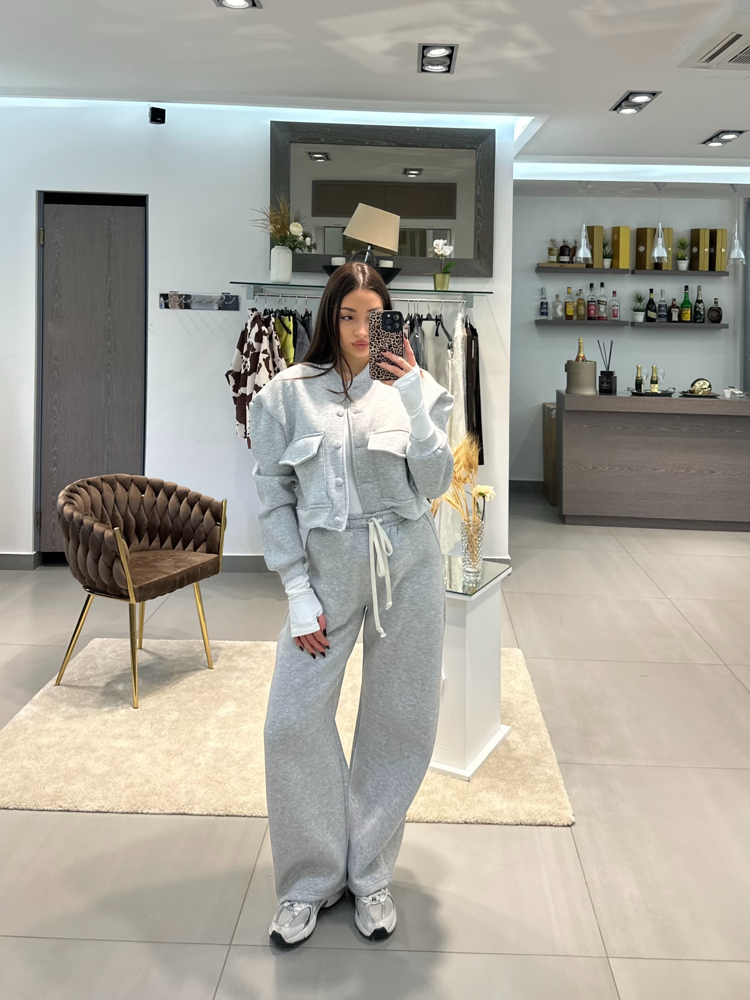 COORDINATO GRETA GRIGIO