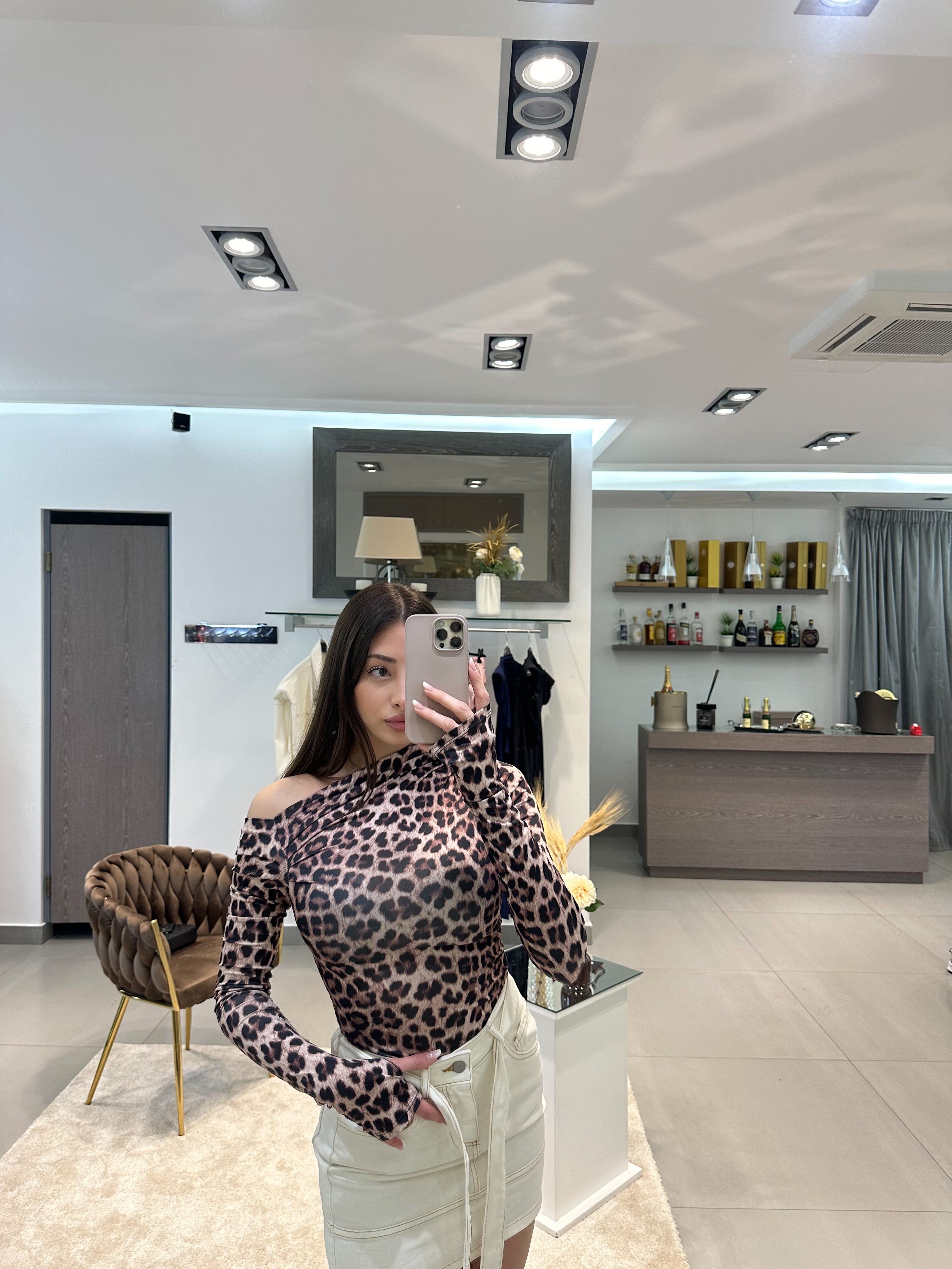 MAGLIA LUNA LEOPARDATA