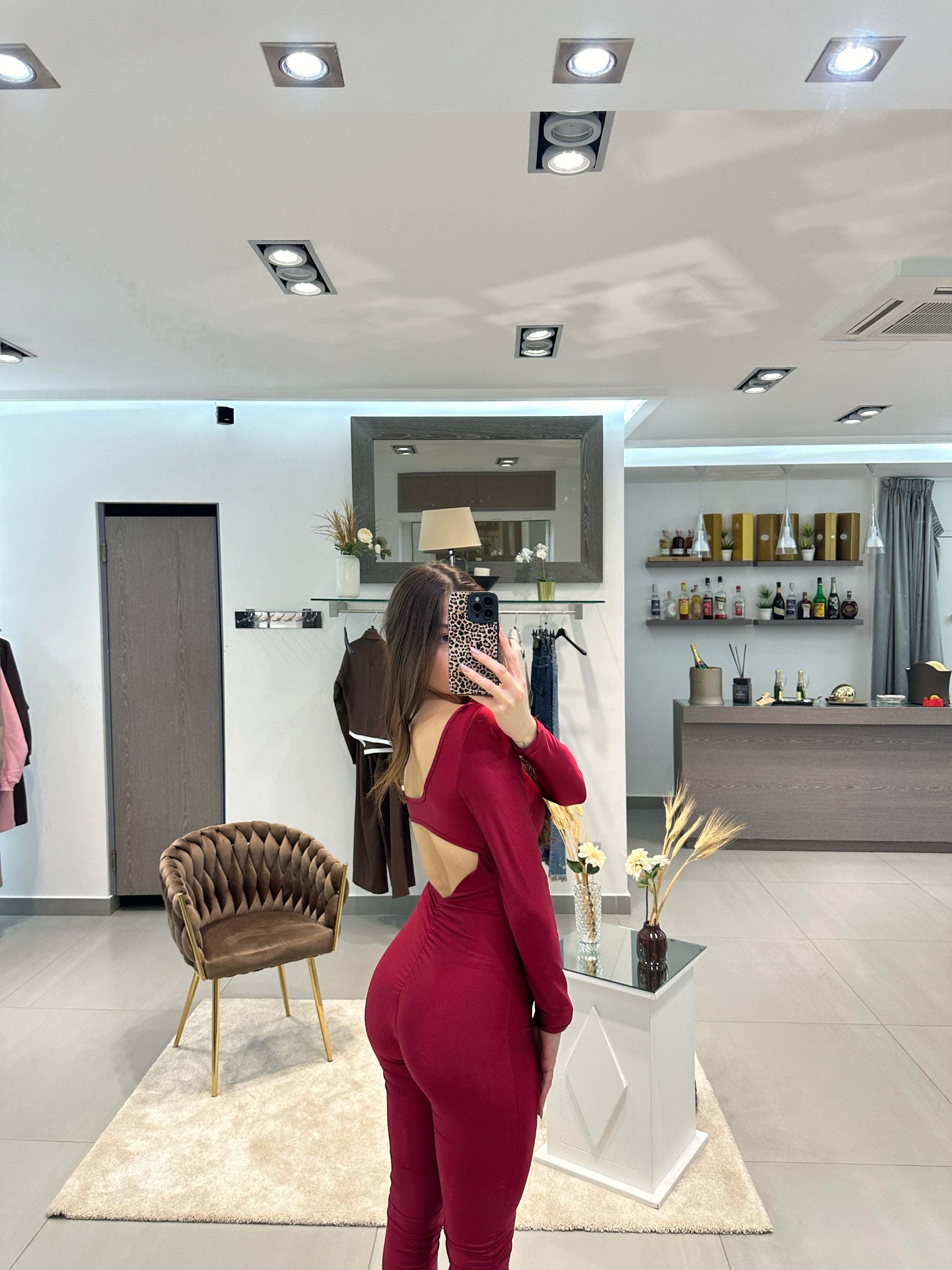 JUMPSUIT ANGELYCA BORDEAUX