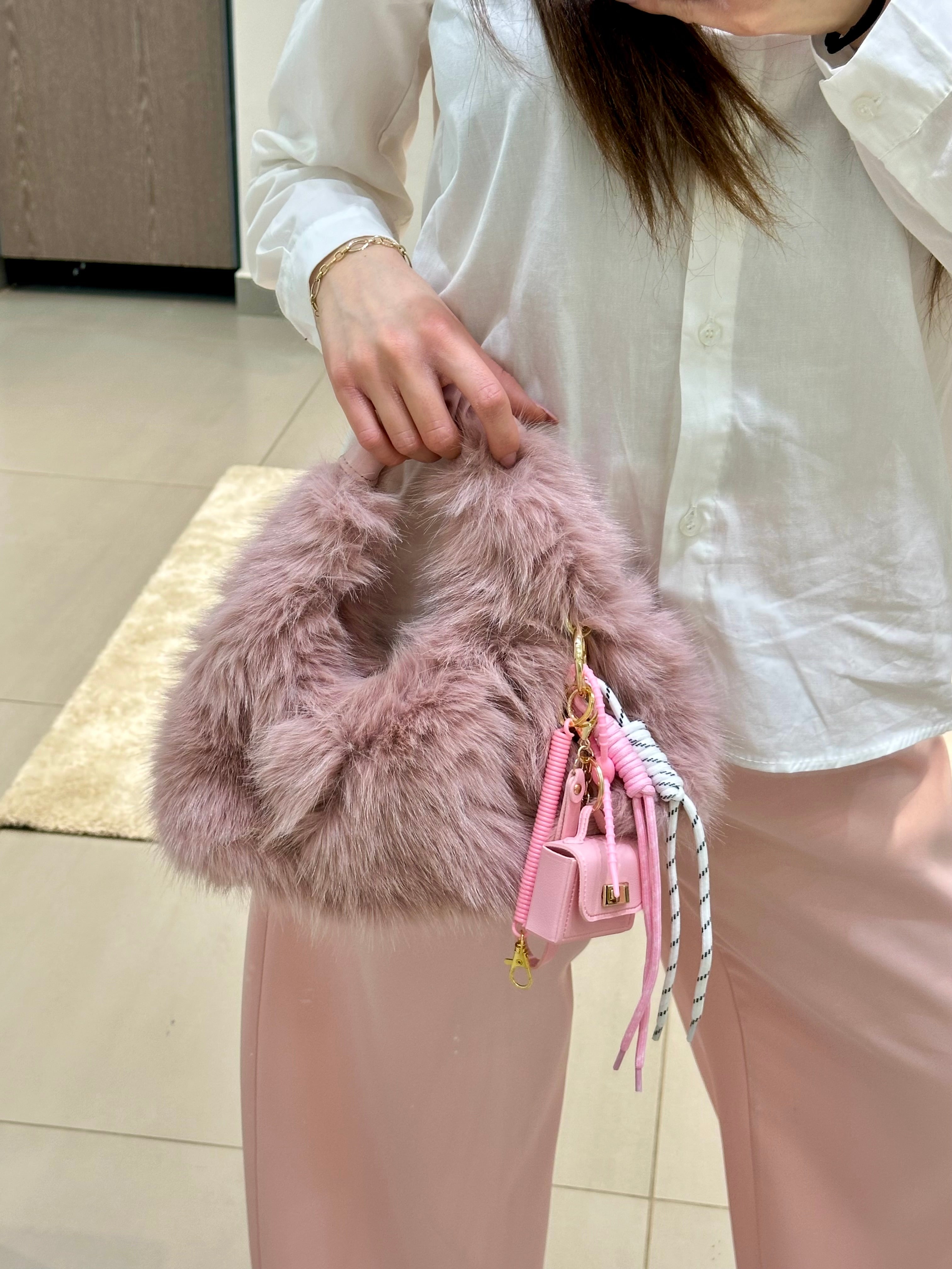 BORSA PELUCHE PINK