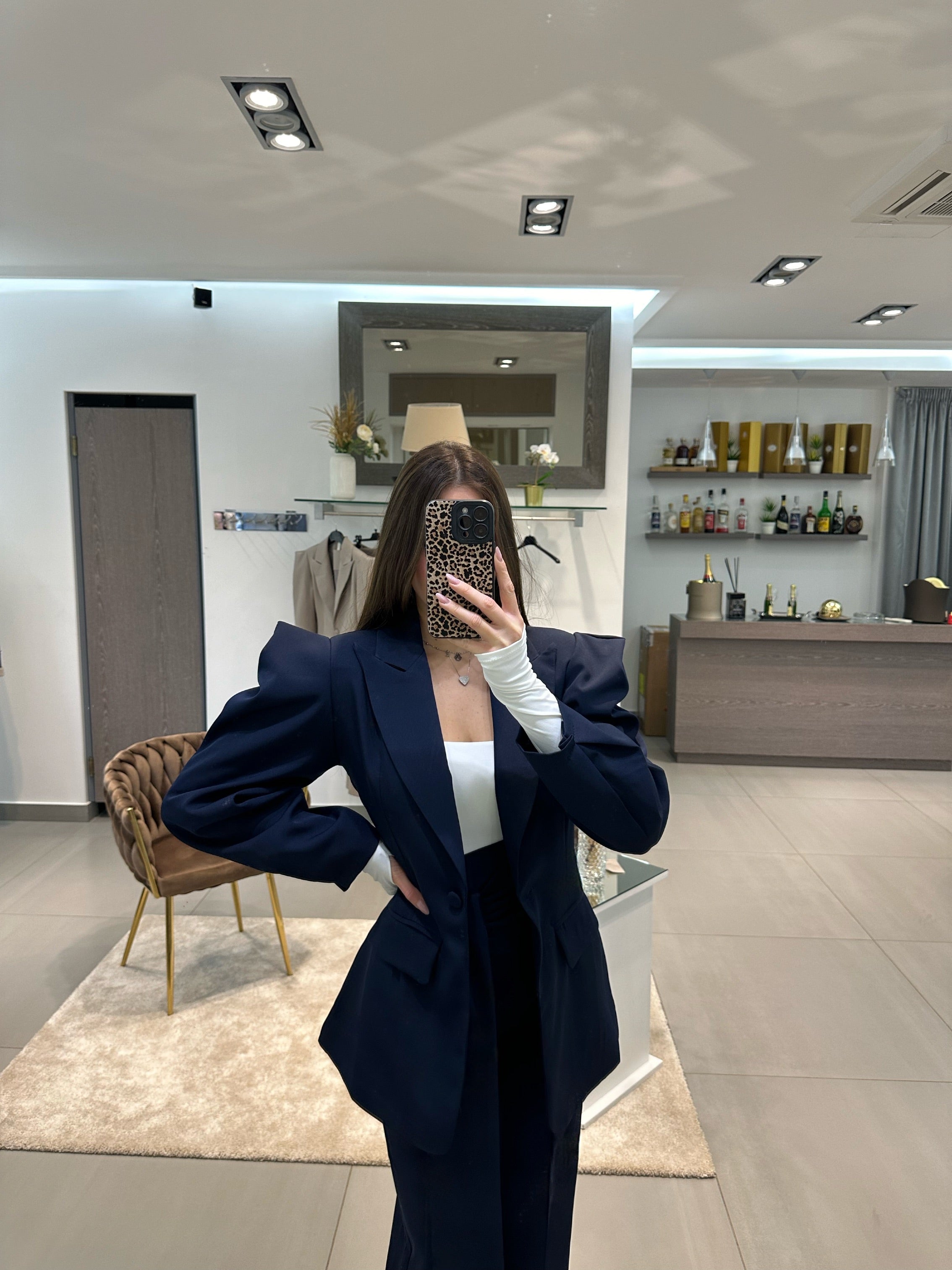 GIACCA BEATRICE BLU