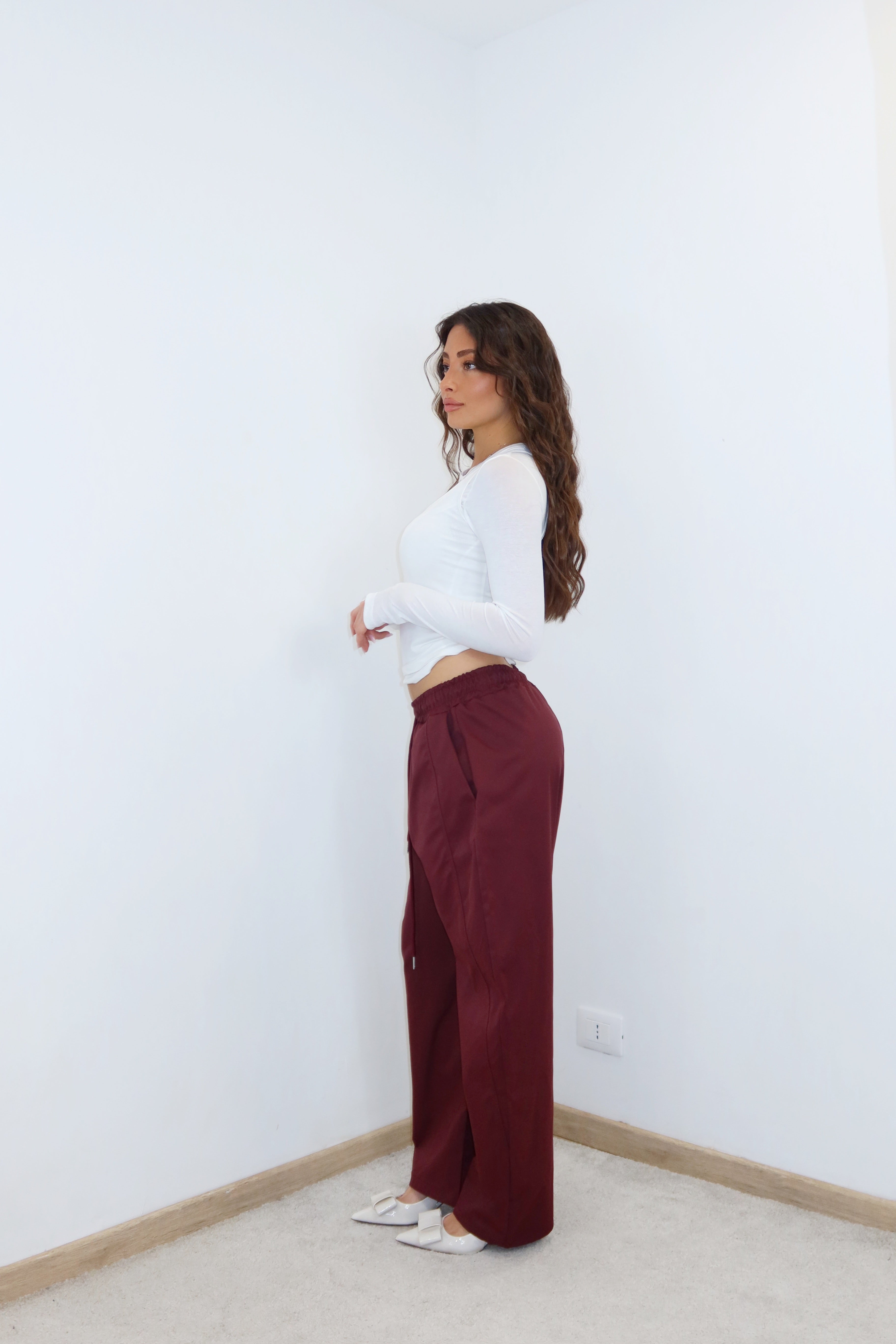 PANTALONE BLUSH Bordeaux