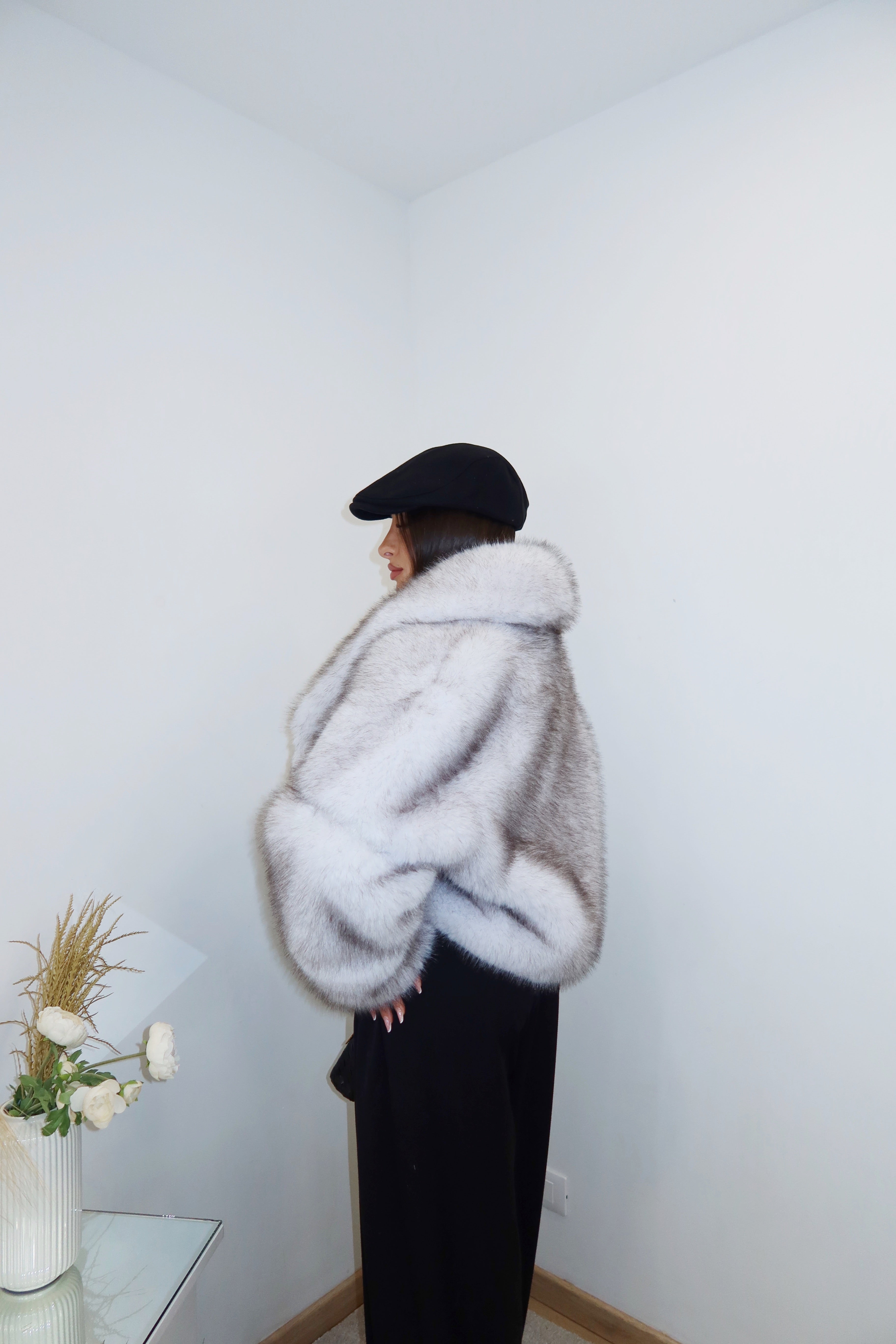 COPPOLA NERA IN TESSUTO