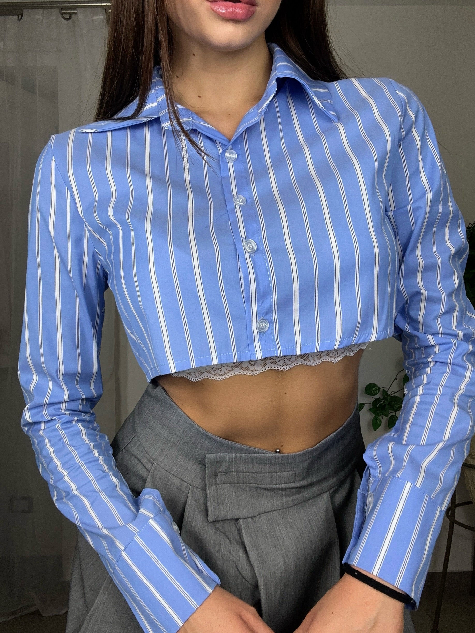 CAMICIA SKY CROP