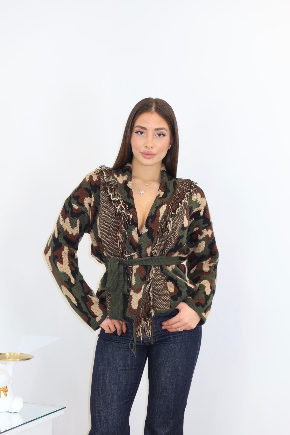 CARDIGAN DALLAS CAMOUFLAGE
