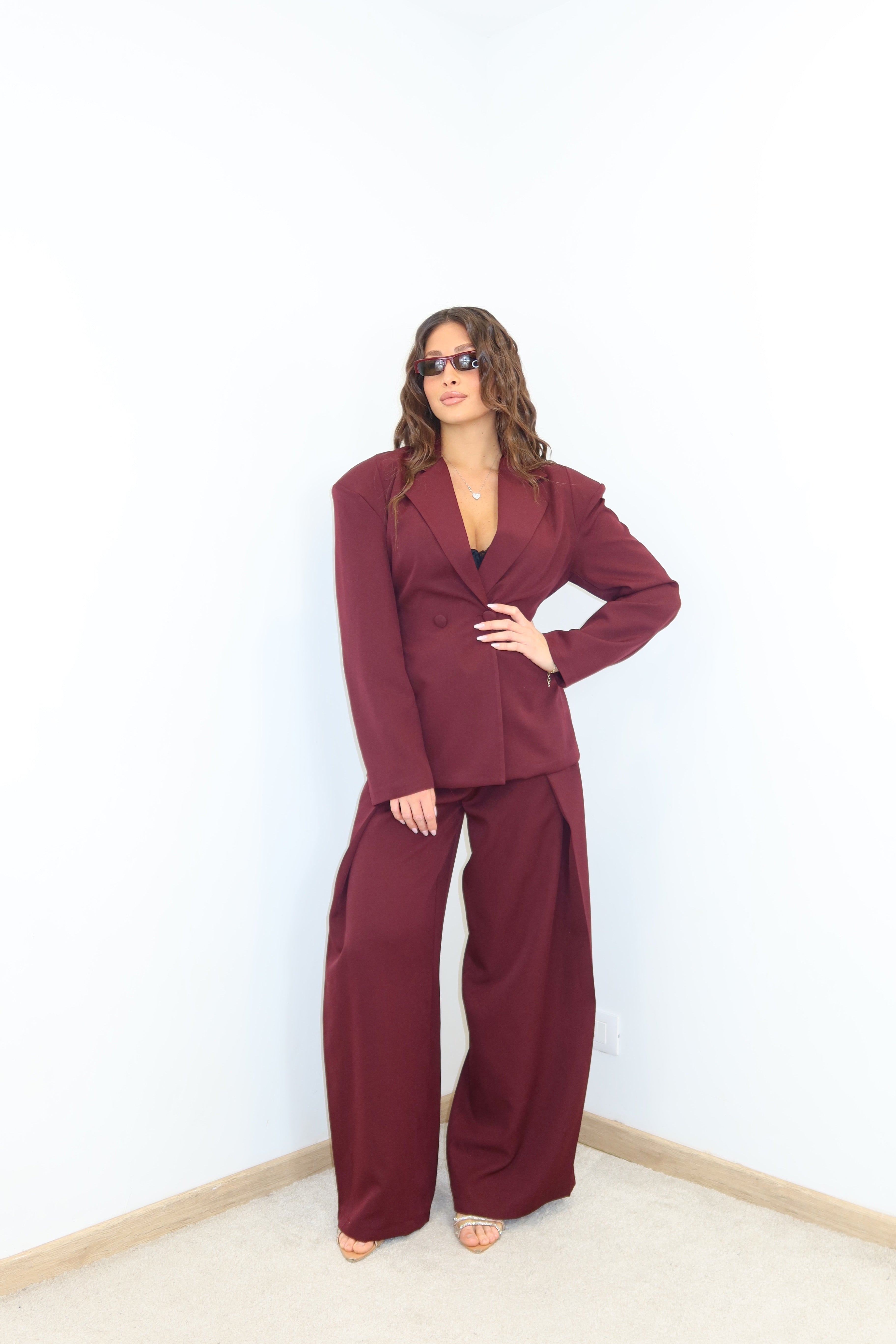 TAILLEUR ZELIA Bordeaux scuro