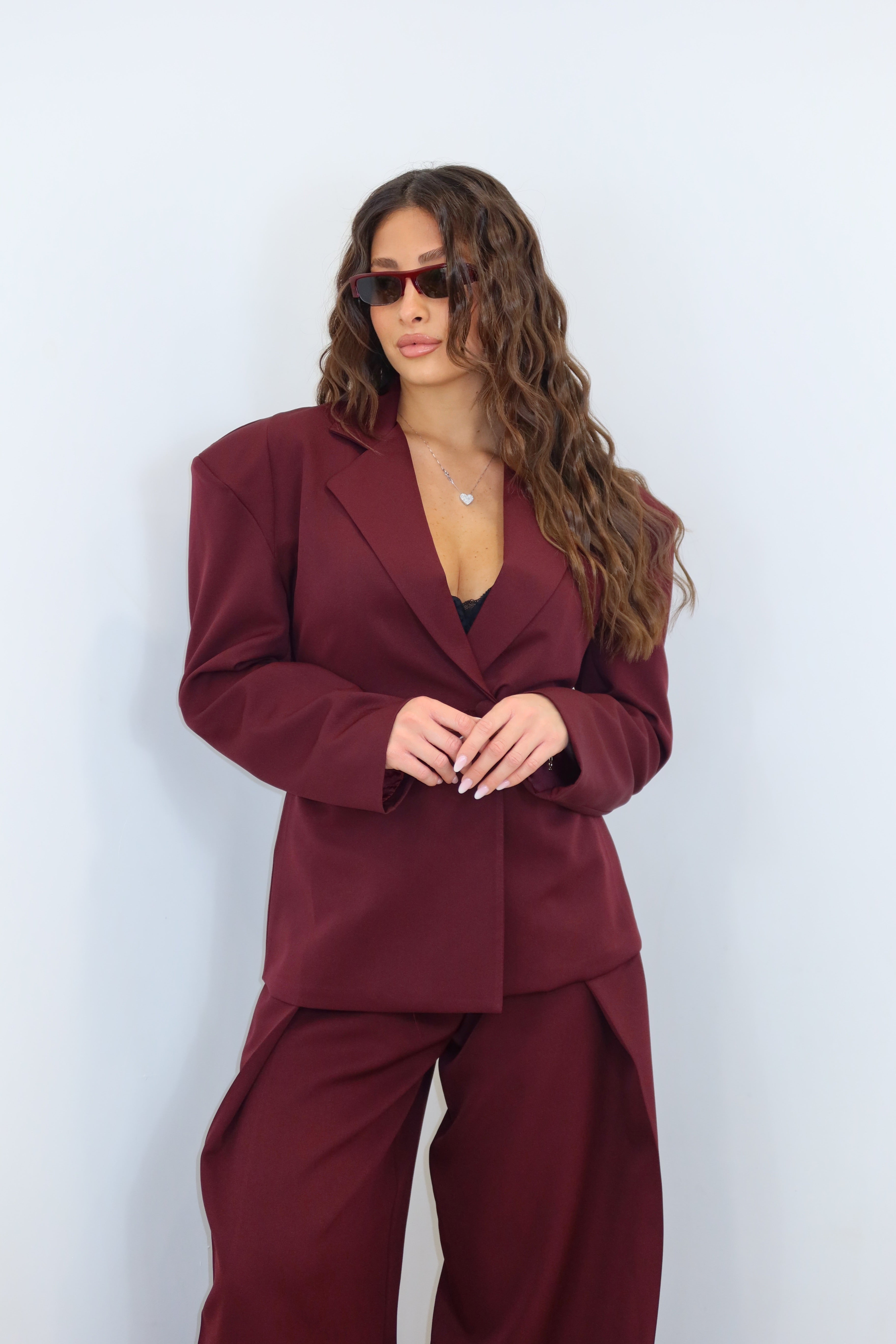 TAILLEUR ZELIA Bordeaux scuro