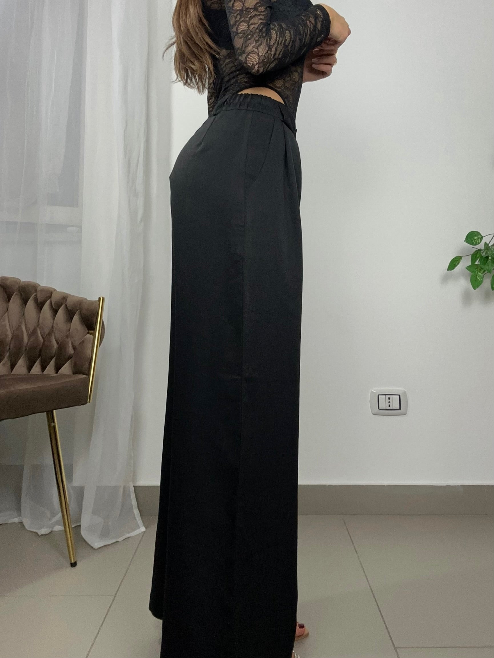 PANTALONE PALAZZO BLACK